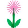 image:imageC R Gibson Kailo Chic Acrylic Flower Home Decorations Sizes Vary Pink and Coral 3 PiecesPink  Coral