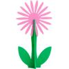 image:imageC R Gibson Kailo Chic Acrylic Flower Home Decorations Sizes Vary Pink and Coral 3 PiecesPink  Coral