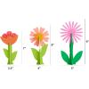 image:imageC R Gibson Kailo Chic Acrylic Flower Home Decorations Sizes Vary Pink and Coral 3 PiecesPink  Coral