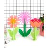 image:imageC R Gibson Kailo Chic Acrylic Flower Home Decorations Sizes Vary Pink and Coral 3 PiecesPink  Coral