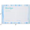 image:imageCR Gibson Recipe Binders  3Ring Binder for Recipes Tabbed Dividers Pocket Page Inserts and Recipe Cards 9 x 94 Coastal KitchenRecipe Cards