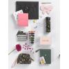 image:imageCR Gibson BlackFaux Leather Document Folder with Pearl Bow Magnetic Closure Office Supplies 125 W x 95 H