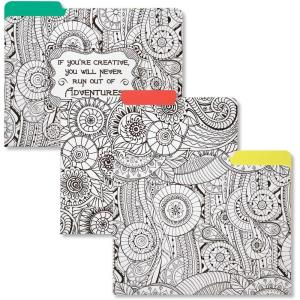image:imageCR Gibson 9Count Coloring File Folders Explore COCF16887