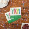 image:imageCR Gibson Yay Holographic Foil Beverage 3Ply Napkins 20Count 5