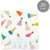 image:imageCR Gibson Beverage Napkin Sprinkle Birthday  Scallop Edge DieCut 20Count 5