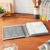 image:imageCR Gibson Gray Leatherette Lined Recipe Notebook 11 x 12
