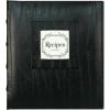 image:imageCR Gibson Black Bonded Leather 3 Ring Recipe Book With Tabbed Dividers and Sheet Protectors 894 x 938