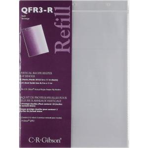 image:imageCR Gibson Refill Sheets for Vertical Recipe Keeper 85 x 11