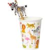 image:imageParty Animal Paper CupsStrawsToppers 8 Count TWCST25362Paper Cups