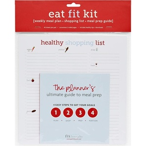 image:imageFitlosophy Eat Fit Weekly Meal Planner Shopping List and Meal Prep Guide 40 Pages