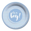 image:imageCR Gibson Blue and Silver Its a Boy Baby Shower Paper Plates 8 ct