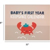 image:imageCR Gibson Little Darling Baby Milestone Calendar  Babys First Year Memory Keepsake CalendarWorld is Your Oyster