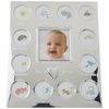 image:imageCarters Babys First Year Animal Theme Silver Metal Month by Month Picture Frame 975 L x 1175 H