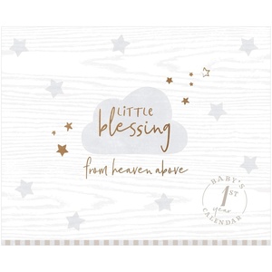 image:imageCR Gibson Little Blessing Babys First Year Calendar Memory Book 11 x 1811W x 18H