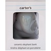 image:imageCarters BB123443 Elephant Ceramic Piggy Bank for Kids 81 W x 68 H