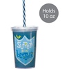 image:imageCR Gibson Insulated Drink Tumblers  Super Kids Double Walled Acrylic Tumbler with Lid amp Straw 10Ounce Big BrotherSuper Big Brother