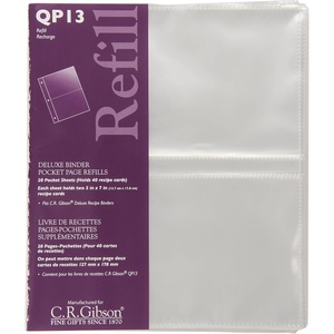 image:imageCR Gibson Recipe Page Pocket Refill Package Pack of 3