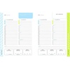 image:imageFitlosophy Black Leatherette live life fit Daily Planner Notebook 8 x 10Planner