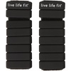 image:imageFitlosophy FAW24439 Adjustable 1Pound Ankle and Wrist Weights for Home Workouts Black 2pcs
