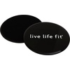 image:imageFitlosophy FDS24437 Fitness and Exercise Disc Core Slider Set 7 Diameter Black 2pcs