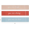 image:imageFitlosophy FRB24428 Low Medium and High Fabric Resistance Band Set Pink Blue and Red 3pcs