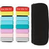 image:imagefitlosophy FAW24438 Adjustable 1Pound Ankle and Wrist Weights for Home Workouts Multicolored 2pcs