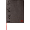 image:imageFitlosophy Black Leatherette live life fit Daily Planner Notebook 8 x 10Planner
