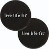 image:imageFitlosophy FDS24437 Fitness and Exercise Disc Core Slider Set 7 Diameter Black 2pcs