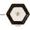 image:imageCR Gibson Honeycomb Hive Gold Foil Dinner Plates TW1225361 Medium 8 Count