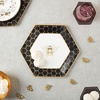 image:imageCR Gibson Honeycomb Hive Gold Foil Dinner Plates TW1225361 Medium 8 Count