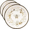 image:imageCR Gibson Honeycomb Hive Gold Foil Lunch Plates 8 Count TW1325361 MediumMedium Pack of 3