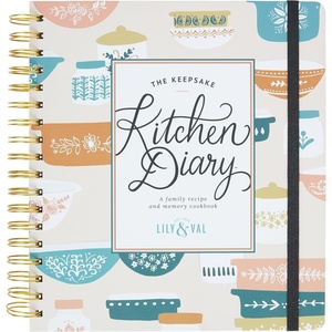 image:imageCR Gibson Kitchen Notebook  Spiral Bound Hard Cover Recipe Diary Family Cook Book 85 x 95 LemonsVintage Bakeware