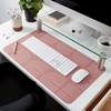 image:imageCR Gibson Desk Pad Leatherette Protector Blotter for Laptop Computers Keyboards MousePadPink and White Rainbows