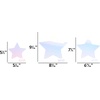 image:imageCR Gibson Kailo Chic Acrylic Iridescent Stars Set of 3  Sparkling Acrylic Decorations for Holiday amp Party Decor