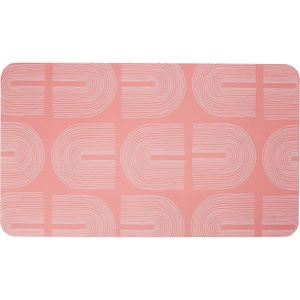 image:imageCR Gibson Desk Pad Leatherette Protector Blotter for Laptop Computers Keyboards MousePadPink and White Rainbows
