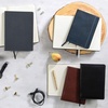 image:imageCR Gibson Large Black Leather Journal Notebook 65 x 9 192 Pages