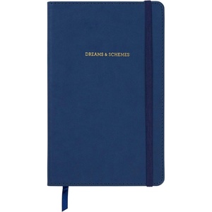 image:imageCR Gibson Blue Leatherette Dreams and Schemes Journal Notebook for Girls 525 W x 825 L 240