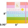 image:imageCR Gibson J3N1S25650 Signature N Squared Big Ideas 3in1 Blank Dot Grid and Lined Journal with 480 Pages 85 x 85 MulticolorStriped