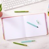 image:imageCR Gibson J3N1S25650 Signature N Squared Big Ideas 3in1 Blank Dot Grid and Lined Journal with 480 Pages 85 x 85 MulticolorStriped