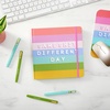 image:imageCR Gibson J3N1S25650 Signature N Squared Big Ideas 3in1 Blank Dot Grid and Lined Journal with 480 Pages 85 x 85 MulticolorStriped