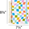 image:imageCR Gibson MJN225500 Signature Checkerboard Twin Wire 3in1 Blank Dot Grid and Lined Journal with 480 Pages 85 x 85 MulticolorCheckerboard