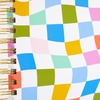 image:imageCR Gibson MJN225500 Signature Checkerboard Twin Wire 3in1 Blank Dot Grid and Lined Journal with 480 Pages 85 x 85 MulticolorCheckerboard
