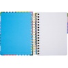 image:imageCR Gibson MJN225500 Signature Checkerboard Twin Wire 3in1 Blank Dot Grid and Lined Journal with 480 Pages 85 x 85 MulticolorStripes