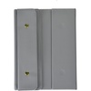 image:imageCR Gibson GMT24051 TriFold Writing Journal Notebook with Tassel Bookmark 244 Lined Pages 625 W x 85 H Leatherette Stone Gray