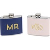 image:imageCR Gibson Mr and Mrs Flask Set Wedding Gift 5oz 2 pcs