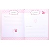 image:imageCR Gibson Pink and White Sweet Baby Girl Bound First Five Years Baby Book 64pgs 10 W x 1175 HPink  White