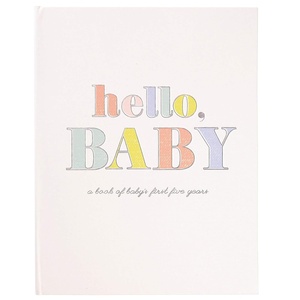 image:imageCR Gibson B24822583 Baby Book with Gift Box Wild About You Zoo Animal 875 W x 1125 HHello Baby Gender Neutral