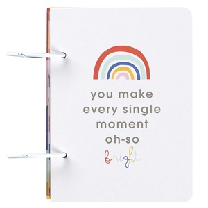 image:imageCR Gibson Rainbow You Make Every Moment Bright OnTheGo Memory Baby Book Binder 25 Cards 43 W x 575 H