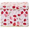 image:imageCR Gibson Recipe Card and Box Set  Vintage Style Tin Recipe Box with 40 Cards and 12 Dividers 42 x 66 ForageStrawberry Fields