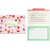 image:imageCR Gibson Recipe Card and Box Set  Vintage Style Tin Recipe Box with 40 Cards and 12 Dividers 42 x 66 ForageStrawberry Fields